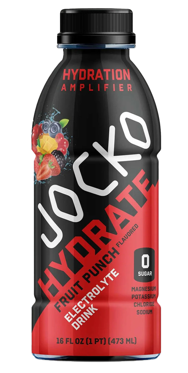 Jocko Fuel Fruit Punch Hydration Drinks 16 oz 12 Pack