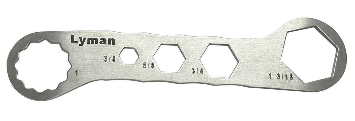 Lyman 7631250 Stainless Steel BrassSmith Die Wrench Silver Finish