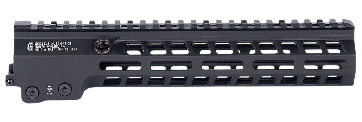 Geissele Automatics MK14 Super Modular Rail Black 10.50-Inch Aluminum Handguard 051658B
