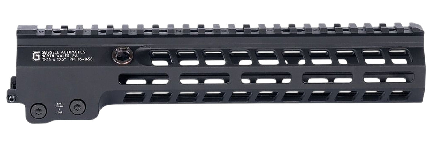 Geissele Automatics MK14 Super Modular Rail Black 10.50-Inch Aluminum Handguard 051658B