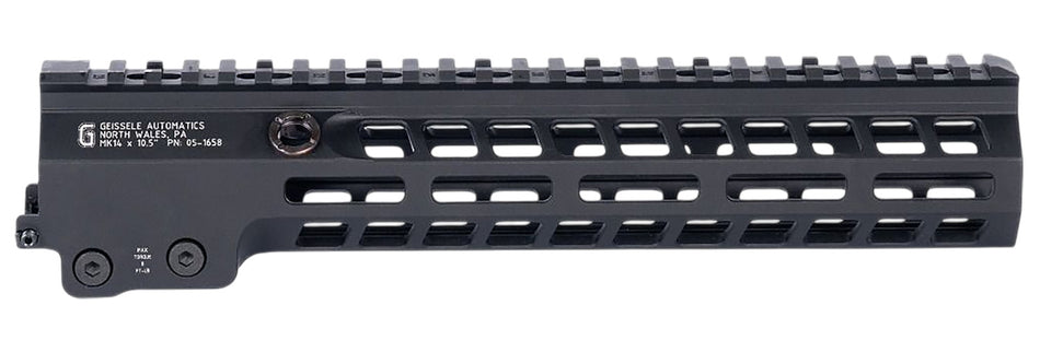 Geissele Automatics MK14 Super Modular Rail Black 10.50-Inch Aluminum Handguard 051658B