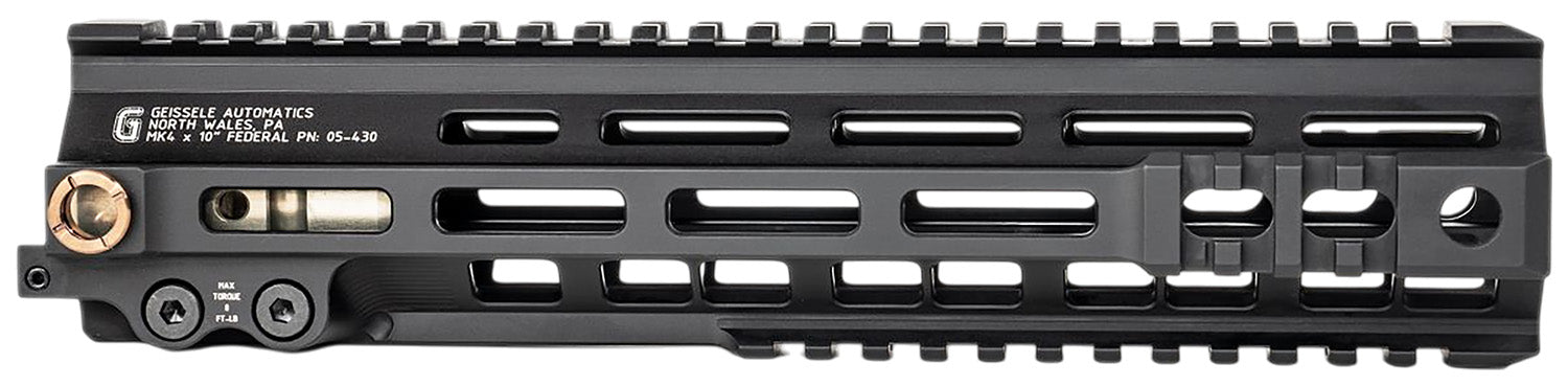 Geissele 05430B Super Modular Mk4 Rail 10" Black Aluminum for AR