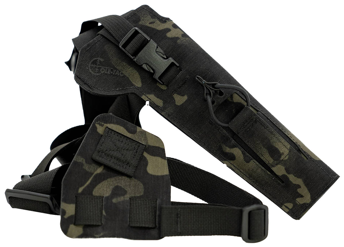 Cole-tac VW205 Varmint Wrangler Pistol Chest Holder Left Hand Multi-Cam Black