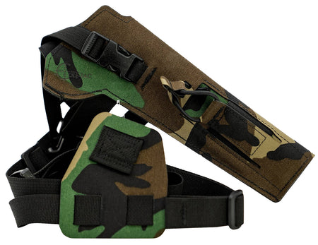 Cole-tac VW206 Varmint Wrangler Pistol Chest Holder Left Hand M81 Woodland