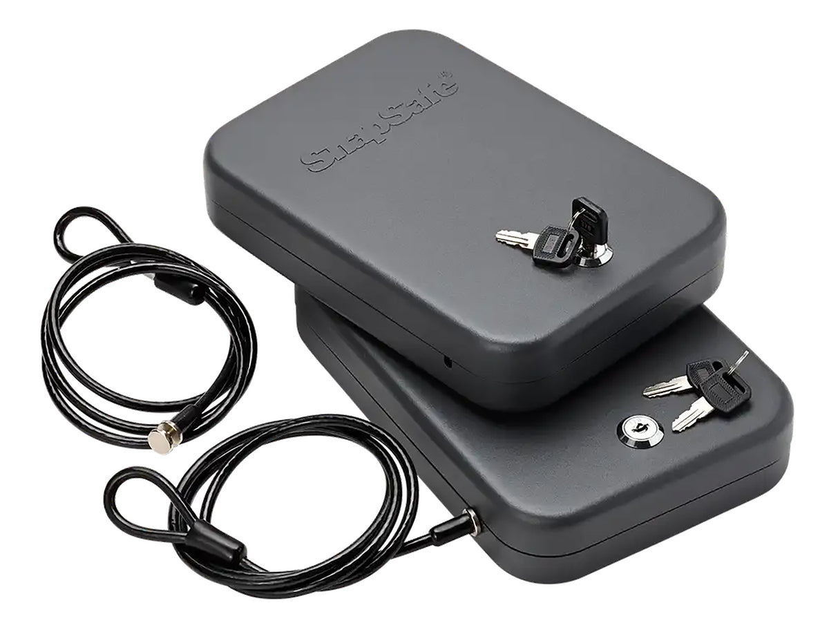 SnapSafe 75201 TSA-Approved Large Key Lock Box Black 16 Gauge Steel 9.50" x 6.50" x 1.75" 2 Pack