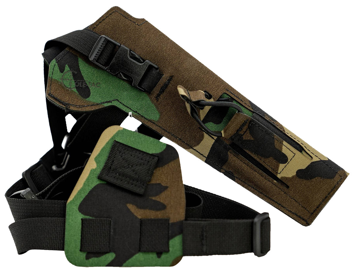 Cole-tac VW106 Varmint Wrangler Pistol Chest Holder Right Hand M81 Woodland