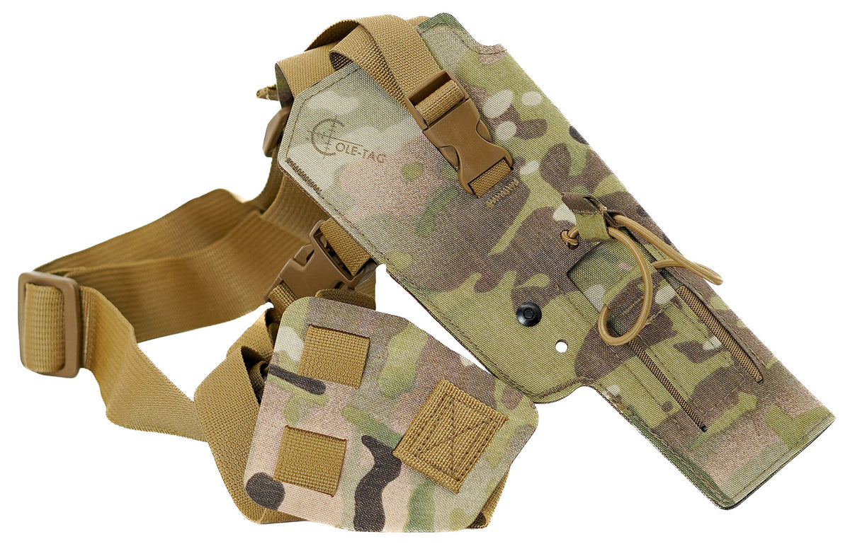 Cole-tac VW113 Varmint Wrangler Pistol Chest Holder Right Hand Multi-Cam