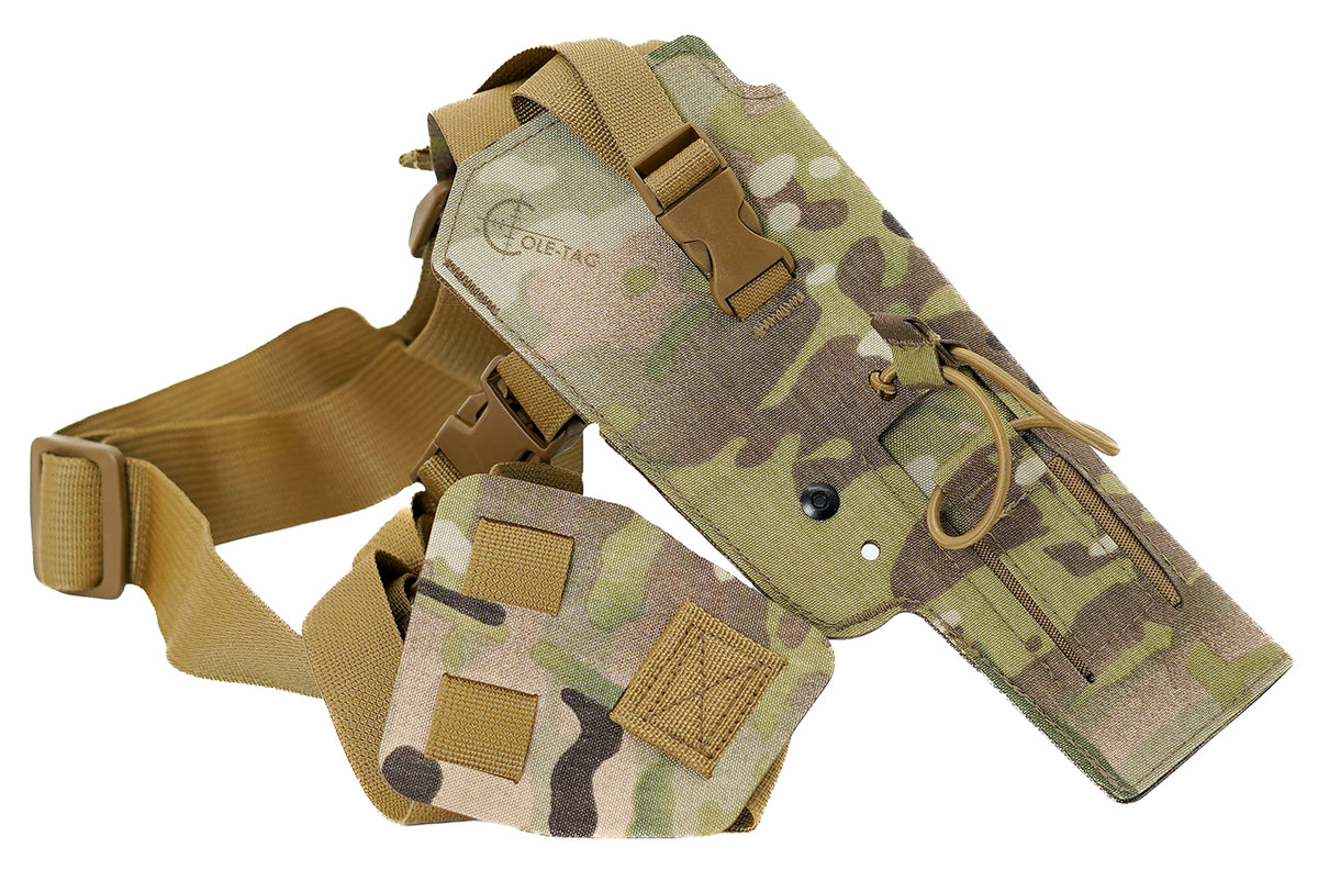 Cole-tac VW213 Varmint Wrangler Pistol Chest Holder Left Hand Multi-Cam