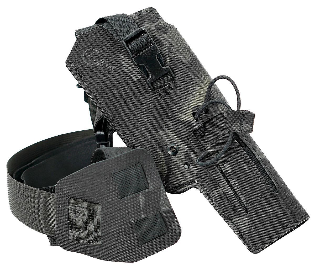 Cole-tac VW215 Varmint Wrangler Pistol Chest Holder Left Hand Multi-Cam Black