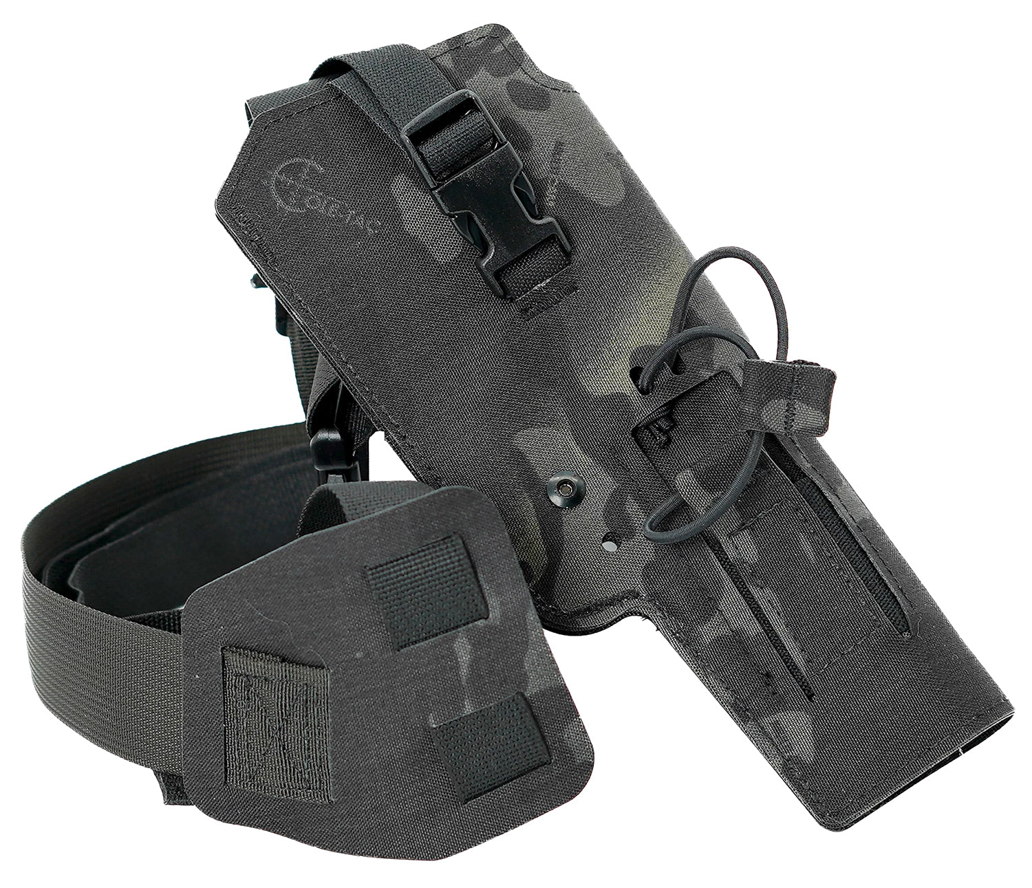 Cole-tac VW215 Varmint Wrangler Pistol Chest Holder Left Hand Multi-Cam Black