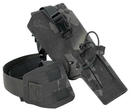 Cole-tac VW215 Varmint Wrangler Pistol Chest Holder Left Hand Multi-Cam Black