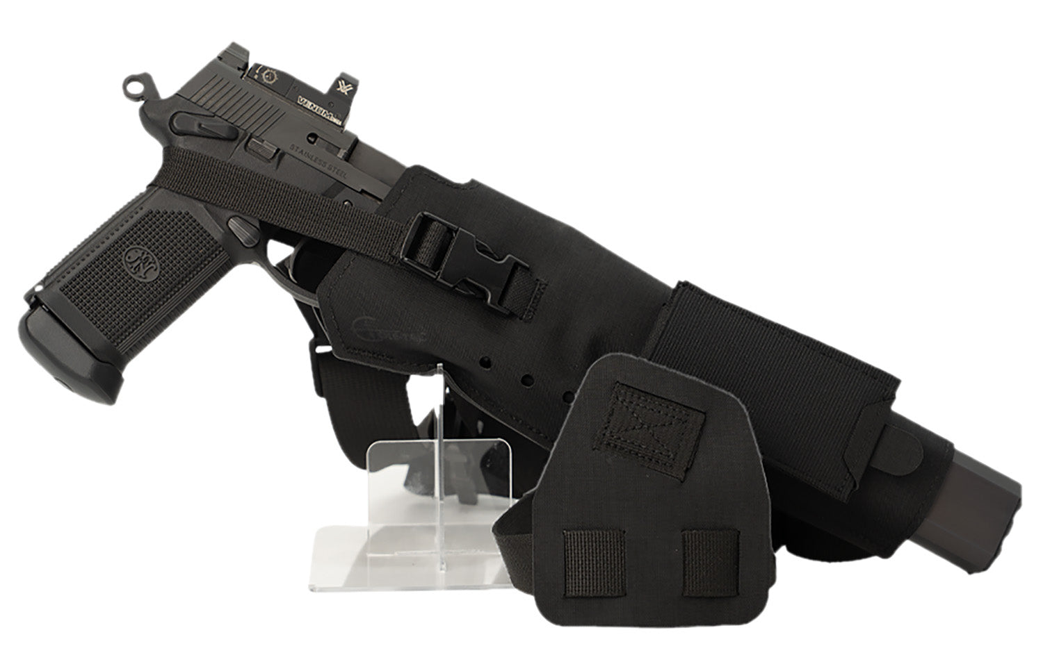 Cole-tac VWX101 Varmint Wrangler XL Pistol Chest Holder Right Hand Black