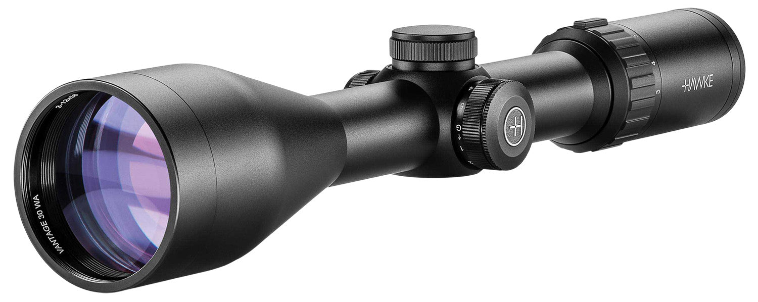 Hawke Vantage 30 3-12x56mm Illuminated Riflescope 30mm Tube Red/Green L4A DOT 2 MOA Reticle Black