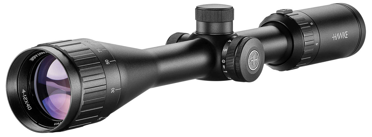 Hawke Sport Optics 14242 Vantage IR 4-12x40 Riflescope 1" Tube Illuminated R/G 22 WMR Black