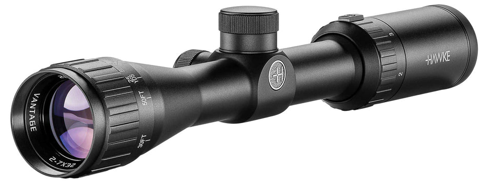 Hawke Sport Optics 14111 Vantage 2-7x32 Riflescope 1" Tube Mil-Dot Black