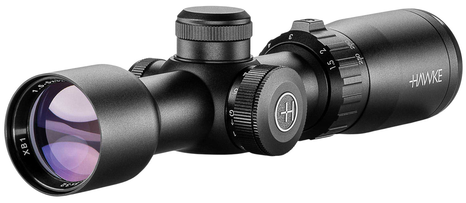 Hawke Sport Optics 12221 XB1 1.5-5x32 Riflescope 1" Tube Illuminated R/G Black