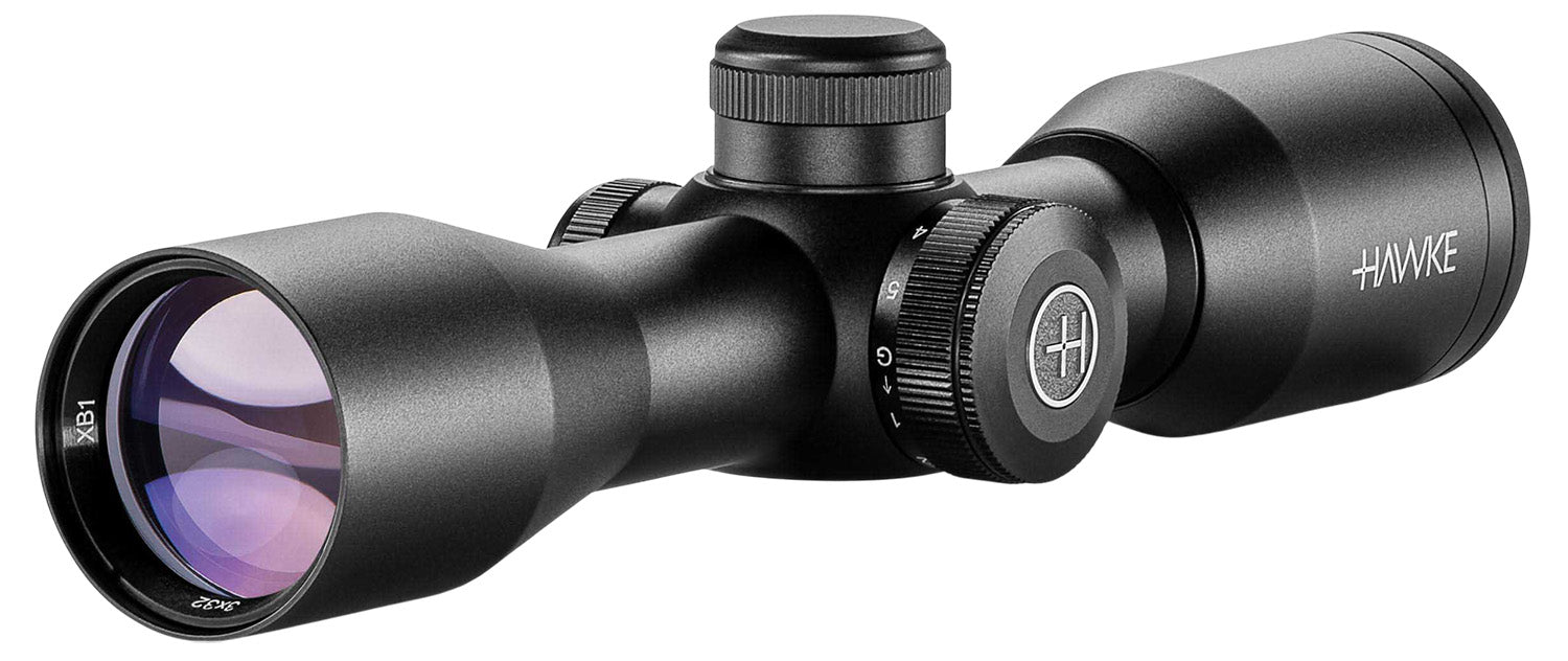 Hawke 12211 XB 3x32mm Riflescope Matte Black 1-Inch Tube with Illuminated XB SR Red/Green Reticle