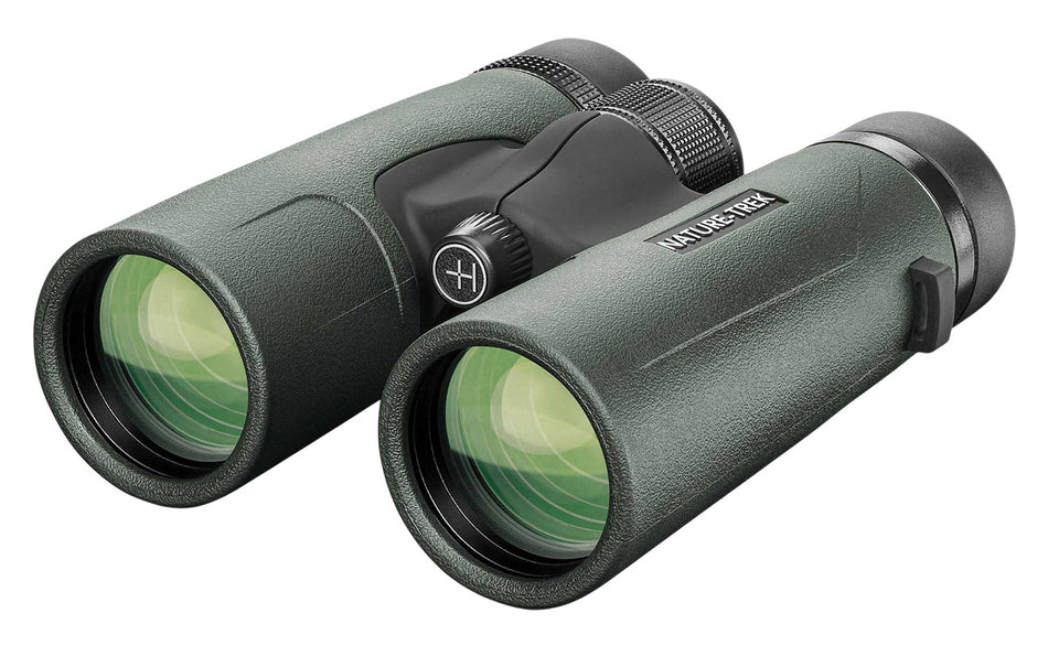 Hawke Sport Optics Nature-Trek 10-Power 42mm BaK-4 Roof Prism Binocular Green 35103