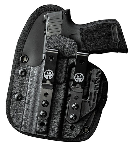 Adaptive Tactical HT01005R IWB Black Belt Clip HOFTAC Holster Left Hand