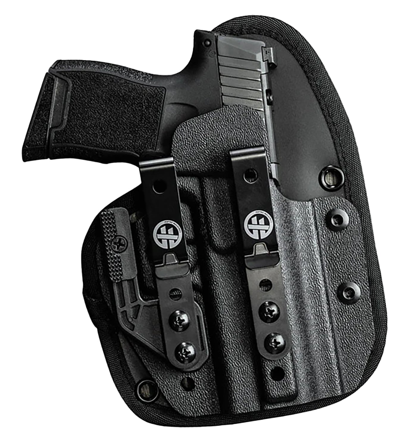 Adaptive Tactical HT01005L IWB Black Belt Clip HOFTAC Holster Right Hand
