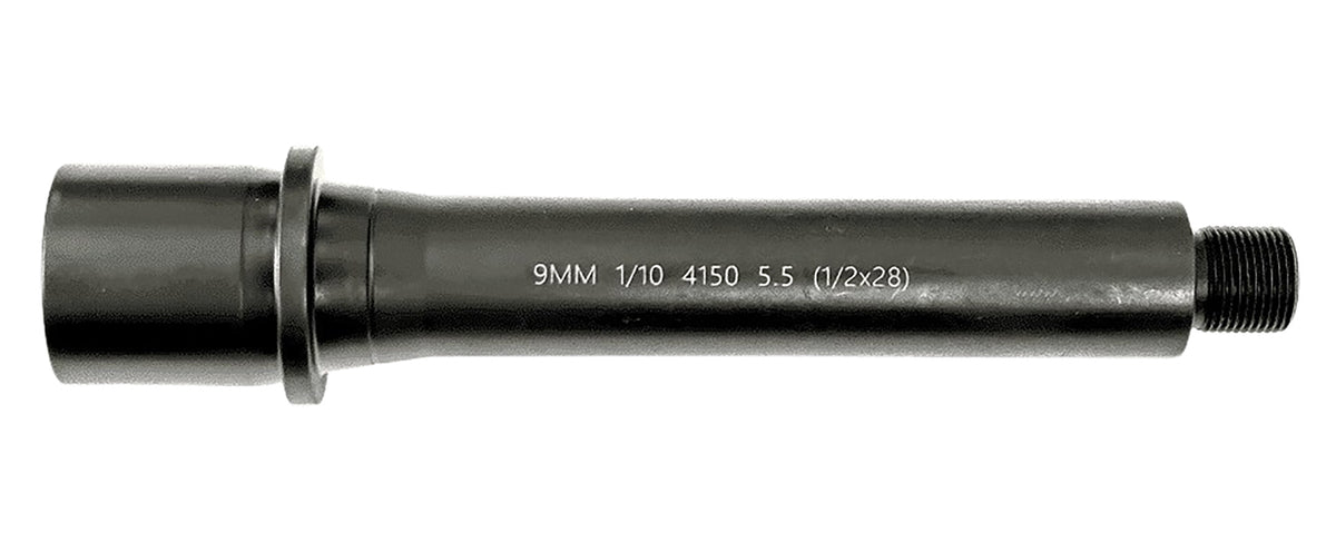 L&S LS9MM55-28 5.5" AR9 Nitride Barrel with 1/2-28 Threading