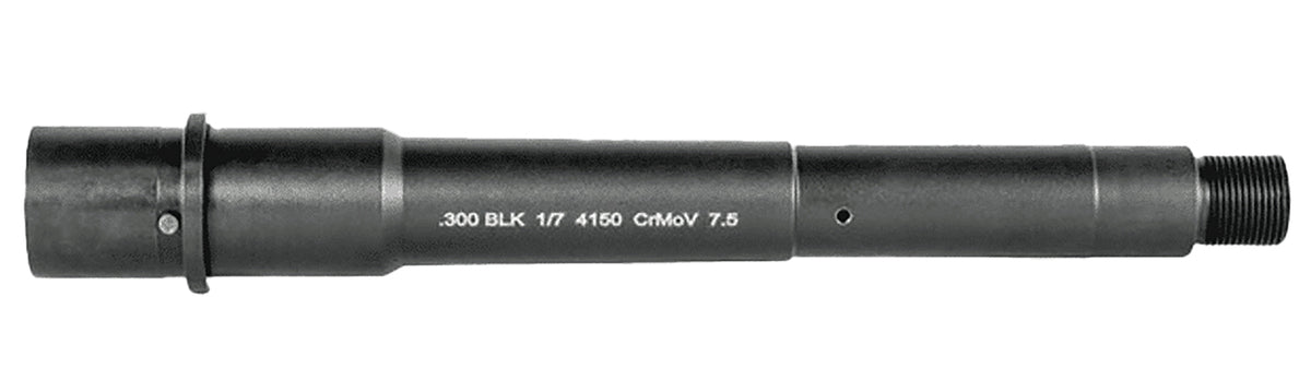 Lead & Steel LS300-7.5 7.50" 300 Blackout Govt Profile AR Barrel M4 Ramps