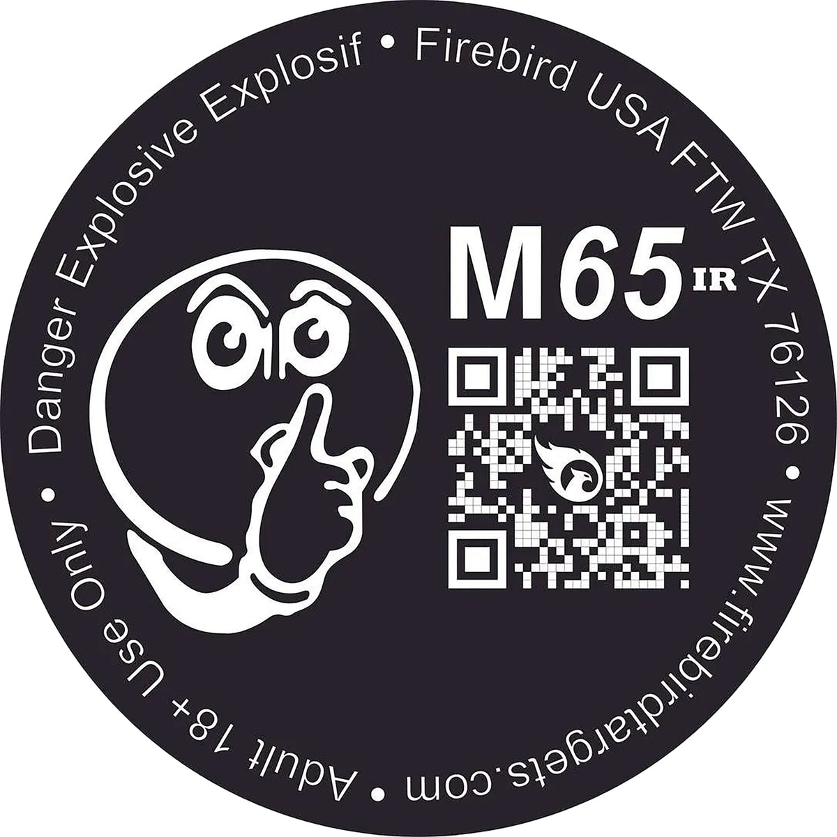 Firebird USA M65IR 65mm Impact Enhancement Flash/Smoke/Sound Universal Firearm Shooting Target 10 Pack