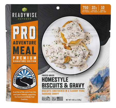RW05403 Wise Foods Pro Meal Biscuits & Gravy 2 Servings Per Pouch Case of 6