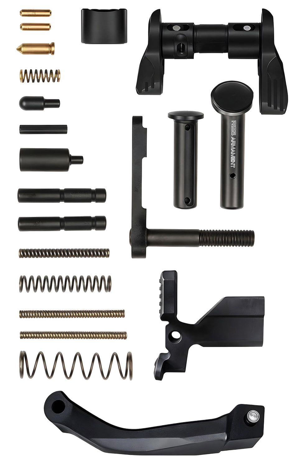 Rise Armament Premium AR-15 Lower Parts Kit 12003ADV Black Aluminum