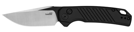 Kershaw 7305 Launch 23 3.30" Automatic Folding Plain Trailing Point Black Cerakote CPM 154 SS Blade Black Anodized Aluminum Handle
