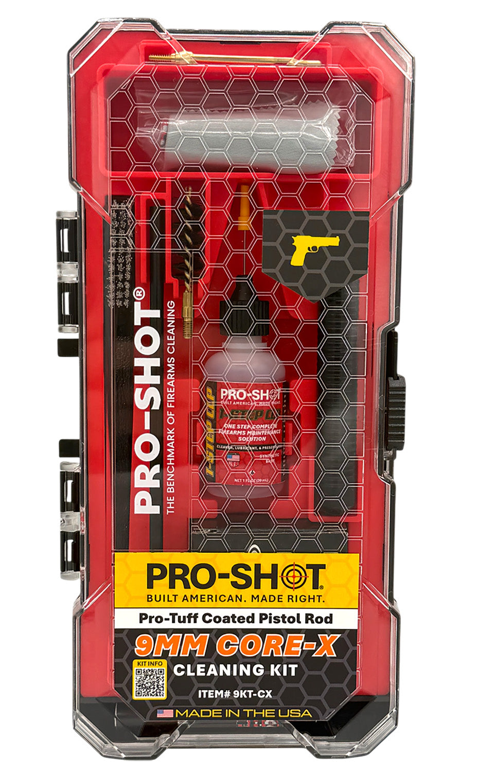 Pro-Shot 9KT-CX 9mm Pistol Core Gun Cleaning Kit