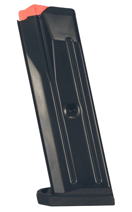 AREX Delta M Compatible 10-Round 9mm Luger Black/Aluminum Handgun Magazine