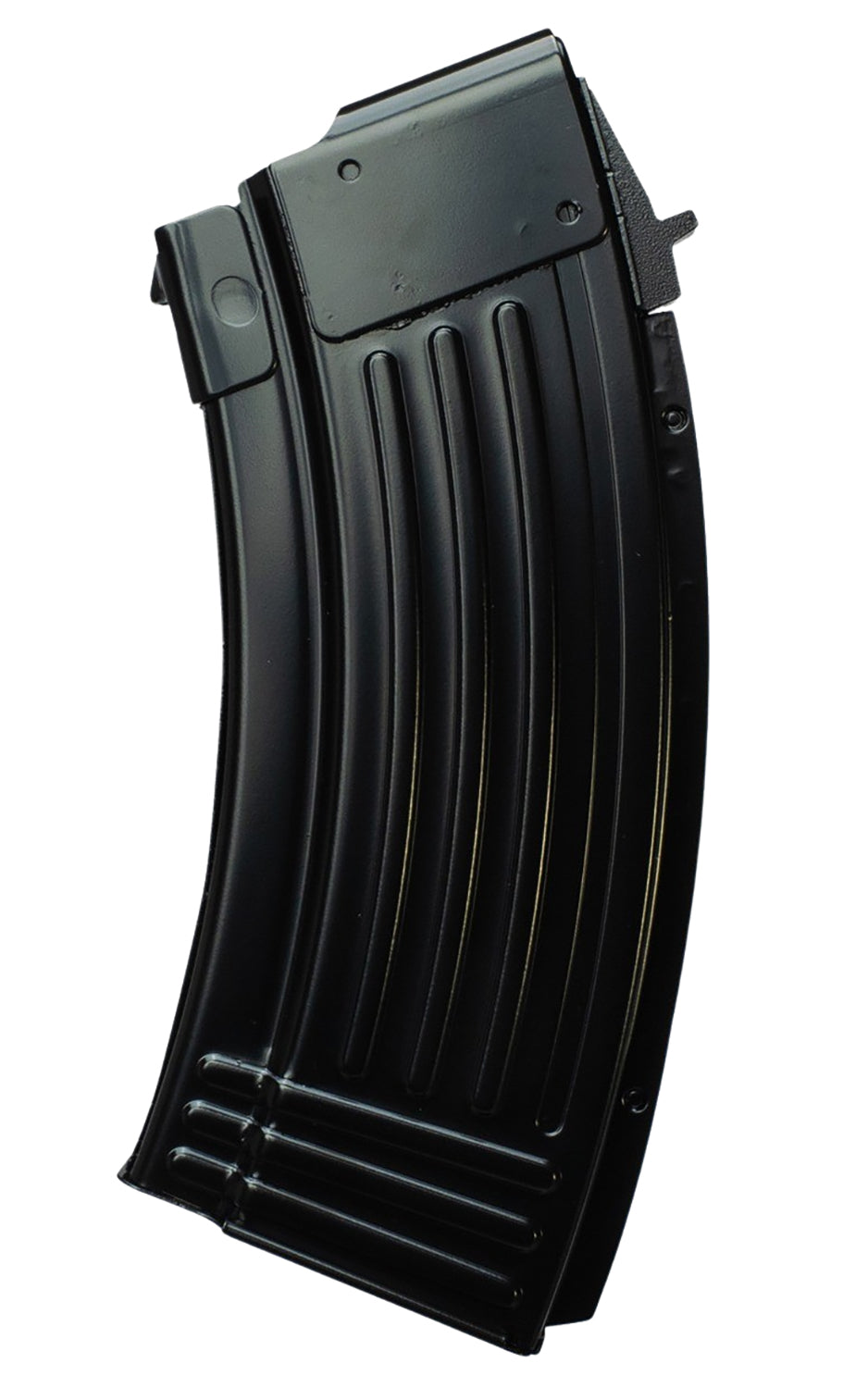 Global Ordnance 20rd Fully Ribbed 7.62x39mm Rifle Magazine Black Steel for AK-47