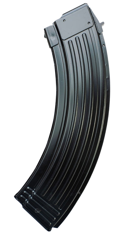 Global Ordnance 7.62x39mm 40rd Fully Ribbed AK-47 Black Steel Magazine