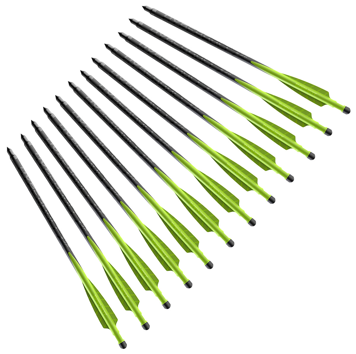 Barnett BAR50037 Hyperbolt 2 Fletch DeMUN Crossbow Bolts 12 Pack