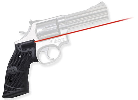 Crimson Trace 011280 Red Laser Lasergrips Fits S&W K & L Frame Square Butt Revolvers, Black Polymer