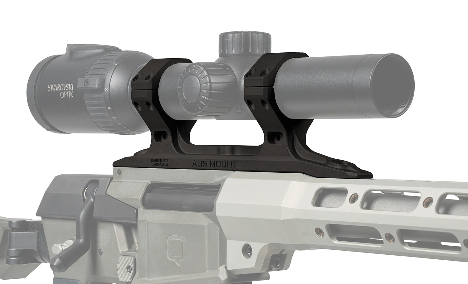 Q AUS Mount 30mm Direct Mini Fix Black (100-360)
