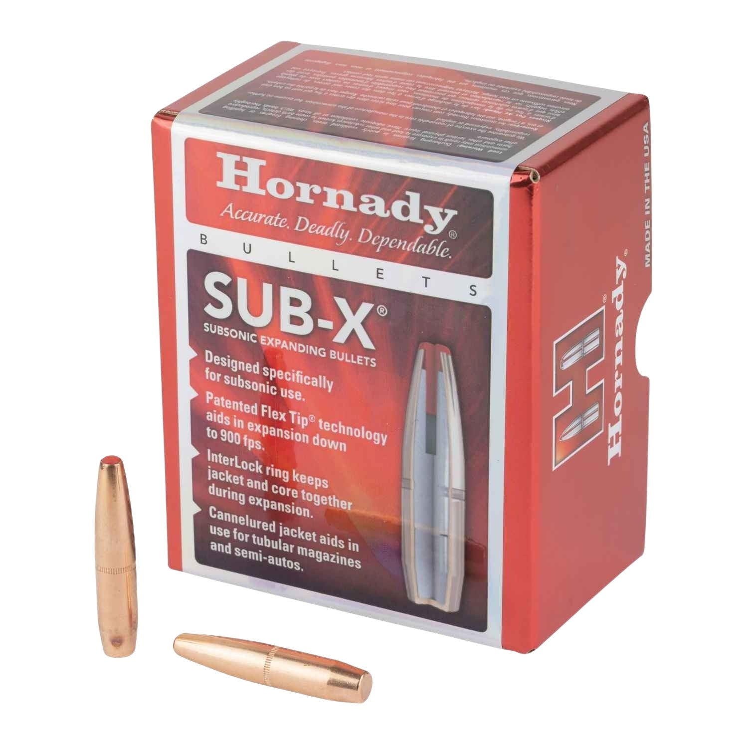 Hornady 338 Cal .338" 307 Grain Subsonic Reloading Bullets 50-Pack