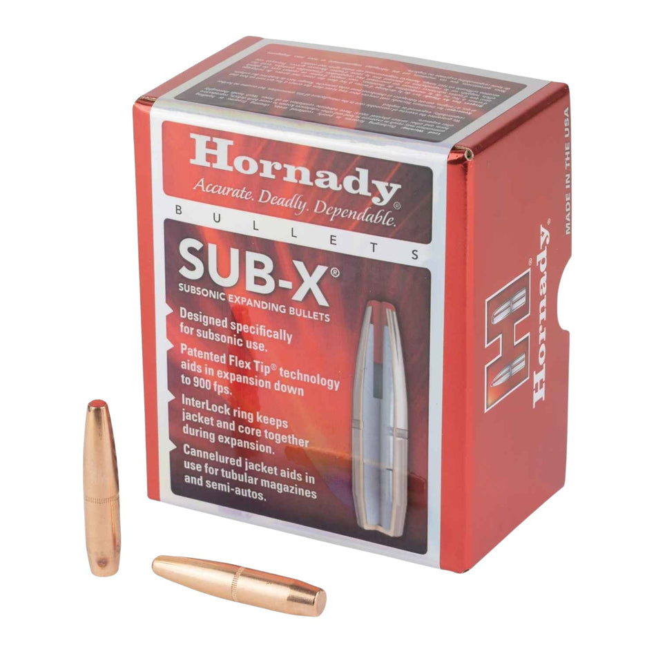 Hornady 338 Cal .338" 307 Grain Subsonic Reloading Bullets 50-Pack