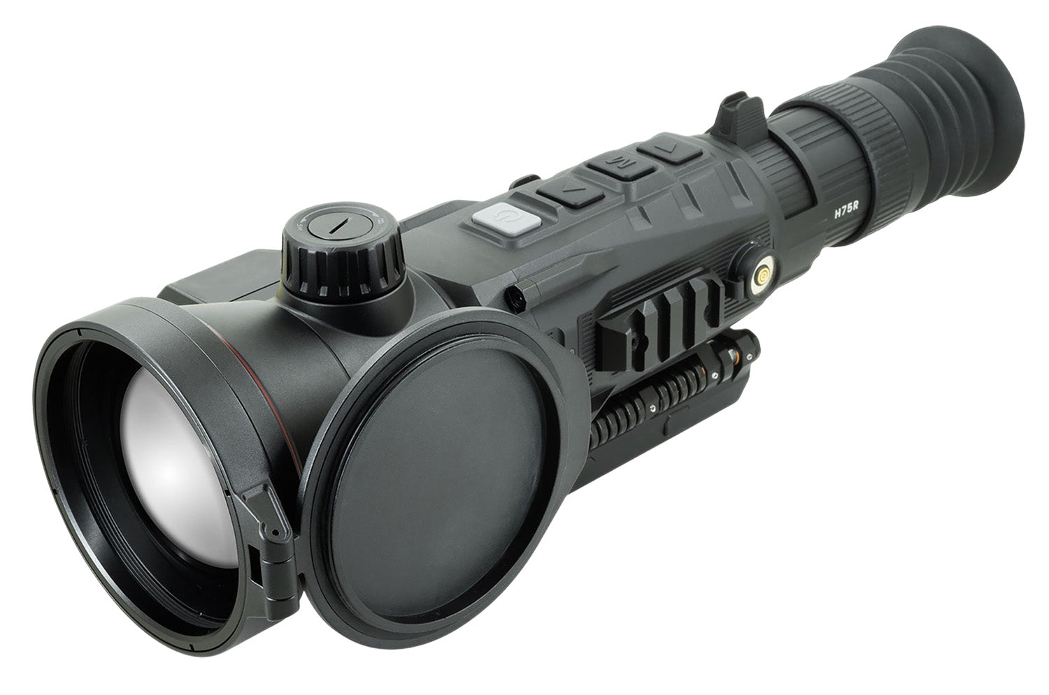 iRay USA Rico 2 H75R LRF Thermal Weapon Sight 4x75mm Black 640x512 12 Microns