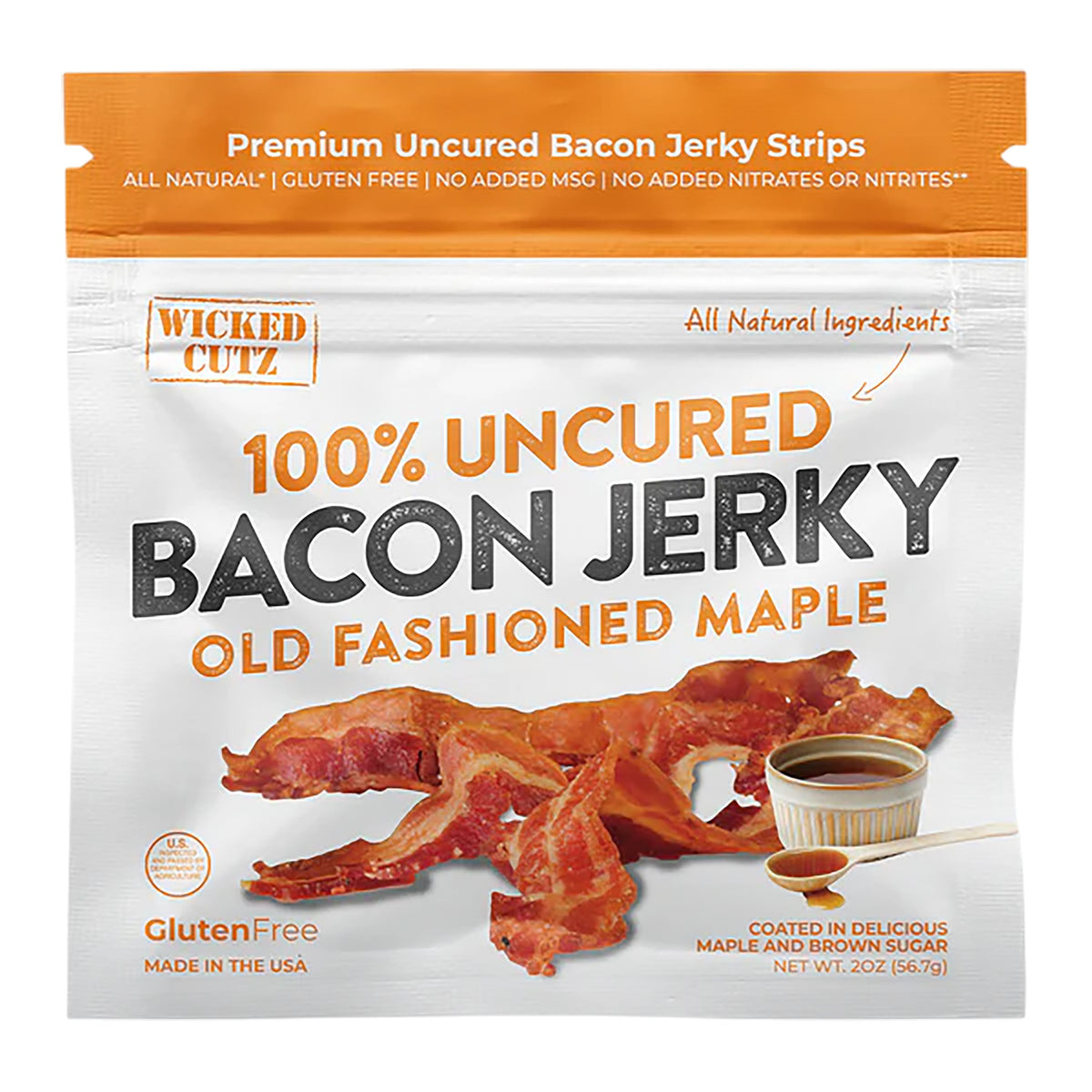 Wicked Cutz WCPJ02MA Old Fashioned Maple Flavored Bacon Pack 10