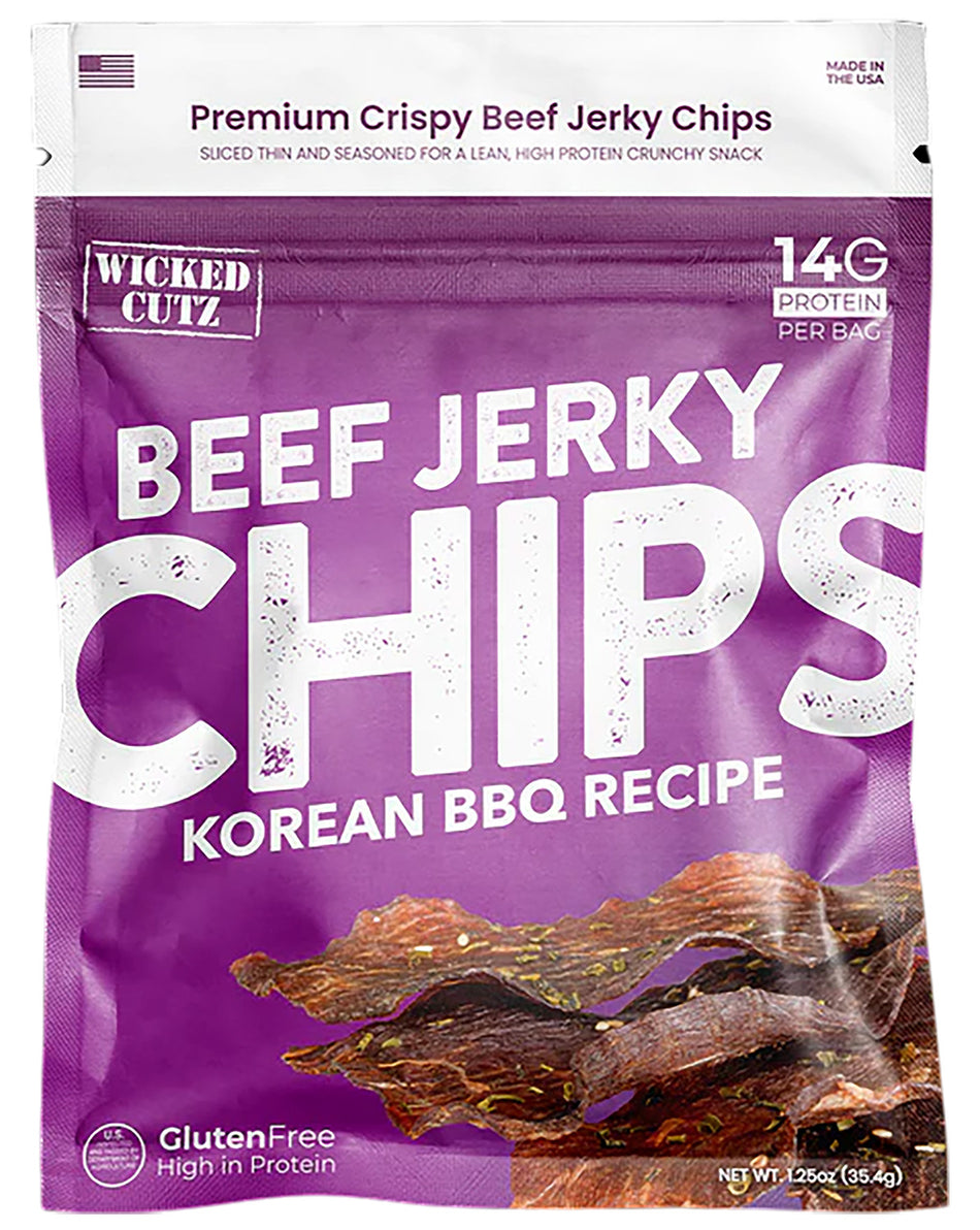 Wicked Cutz WCBC01KB Korean BBQ Flavored Jerky Chip Snacks 8