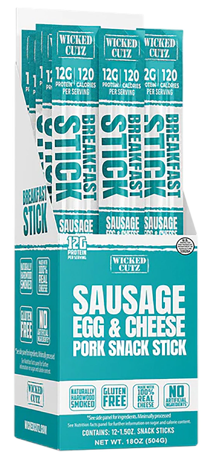 Wicked Cutz WCBR12SEC Sausage Egg and Cheese Breakfast Sticks 12