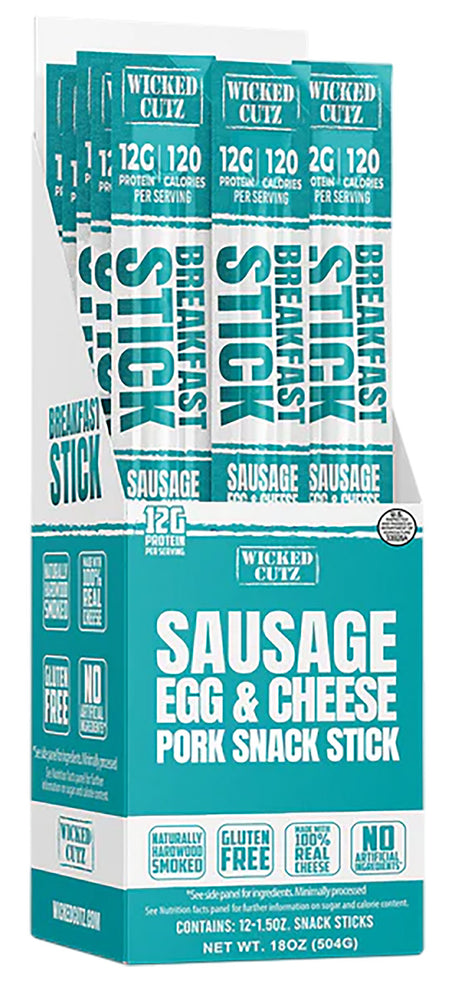 Wicked Cutz WCBR12SEC Sausage Egg and Cheese Breakfast Sticks 12