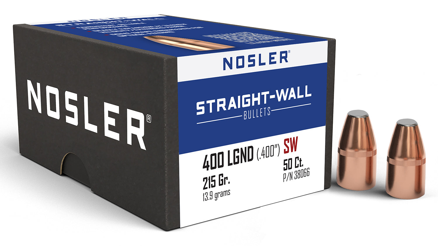 Nosler .400" 215 Grain Power Point 400 Legend Bullets 50-Count