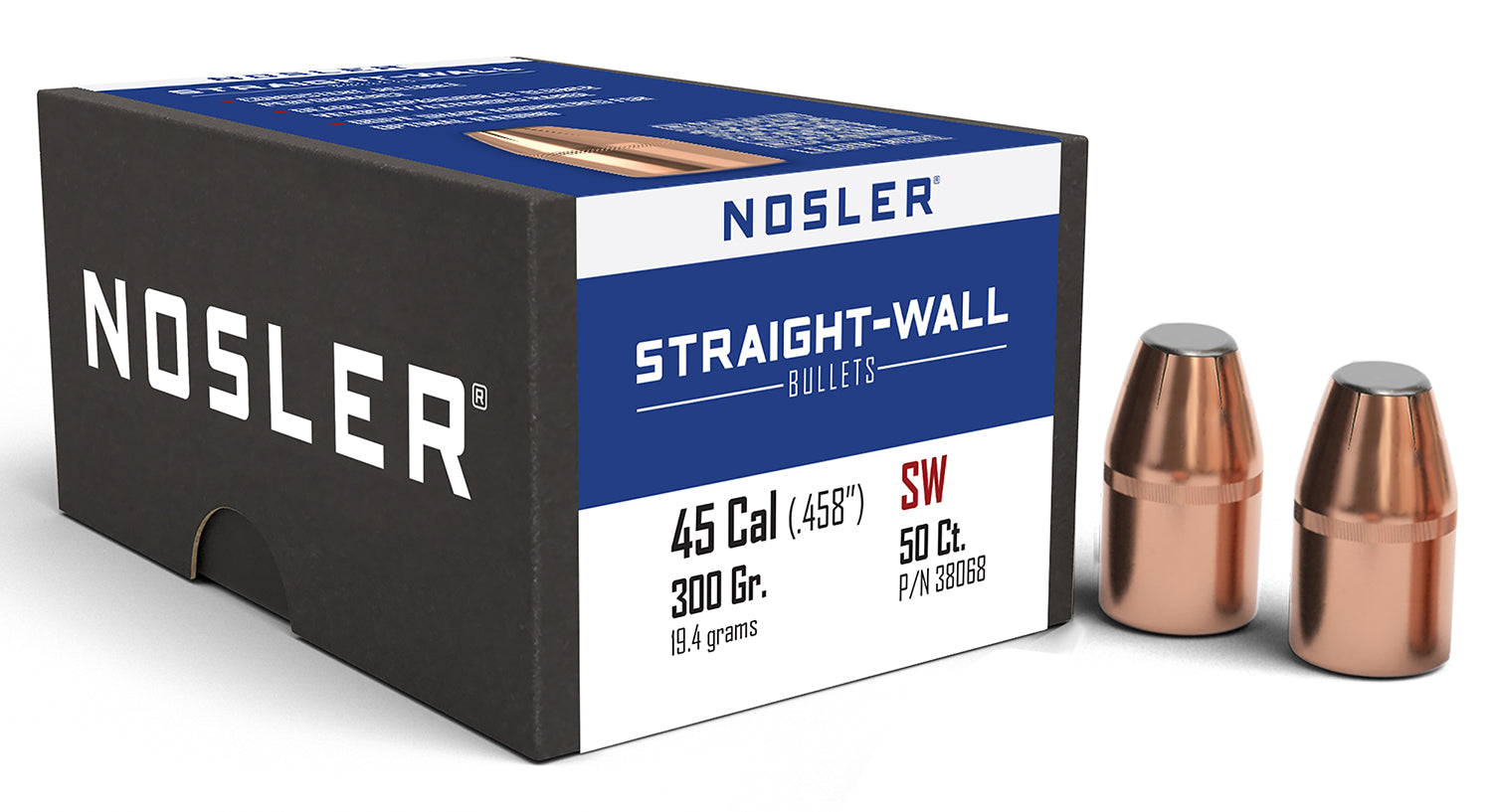 Nosler .458" 300 Grain Power Point Bullets 50-Count