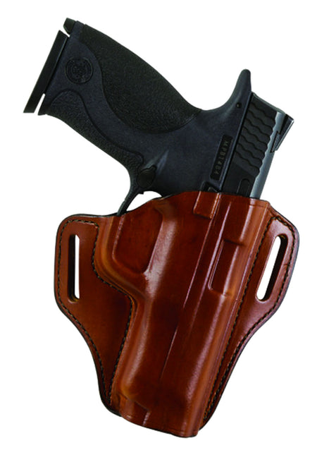 Bianchi 23940 57 Remedy OWB Leather Holster Size 12 Tan Belt Slide for Colt 1911 Commander RH