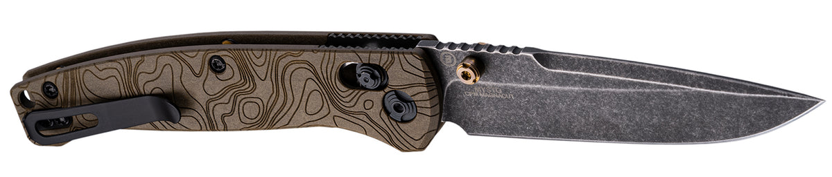 Hogue Mysto 3.4" Clip Point Folder Able Lock Stonewash Earth
