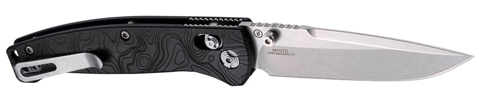 Hogue Mysto 3.4" Clip Point Folder Able Lock Black Diamond Metal