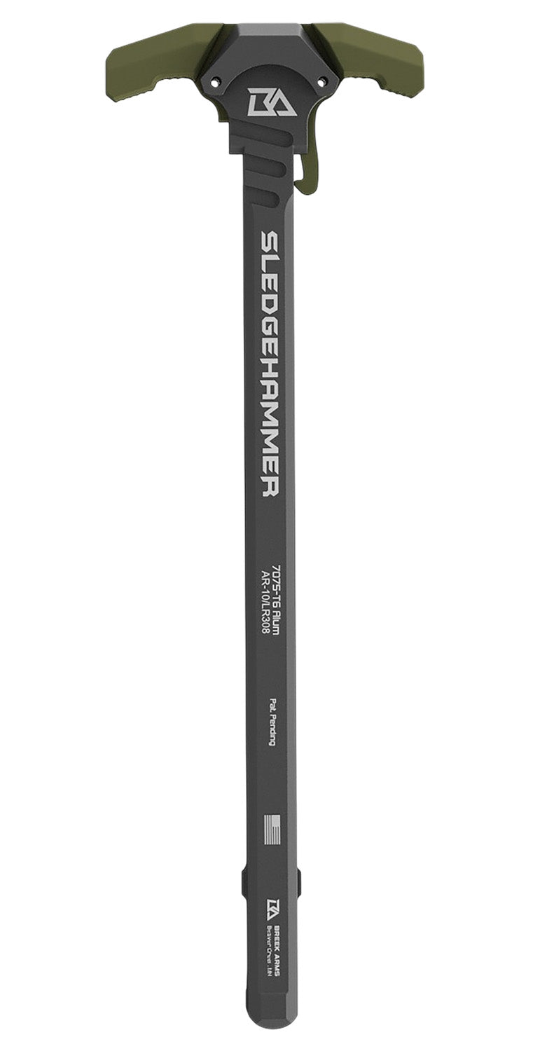 Breek Arms AR-10 Sledgehammer Ambidextrous Charging Handle in Green